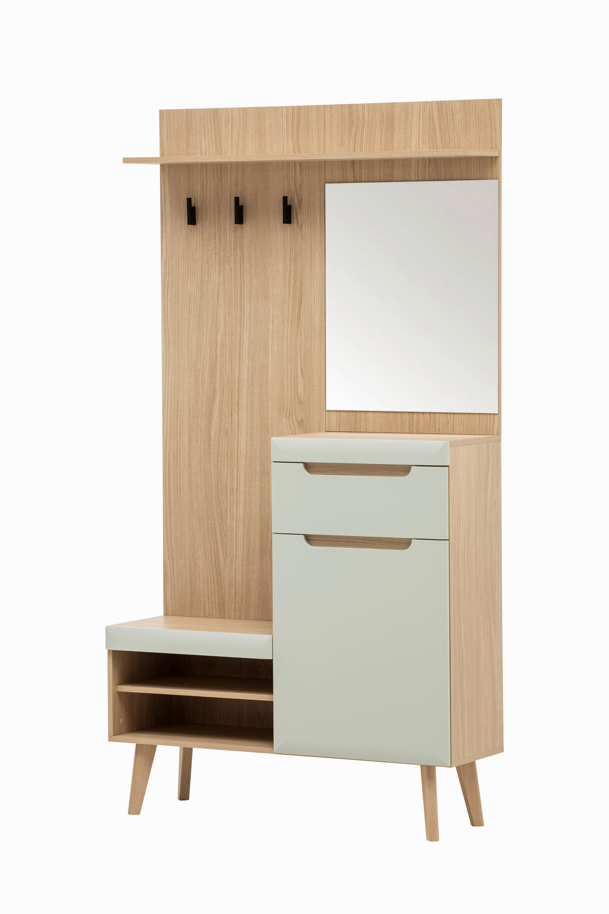 GARDEROBE  in 107/197/34 cm  - Eichefarben, Design, Holzwerkstoff (107/197/34cm) - MID.YOU