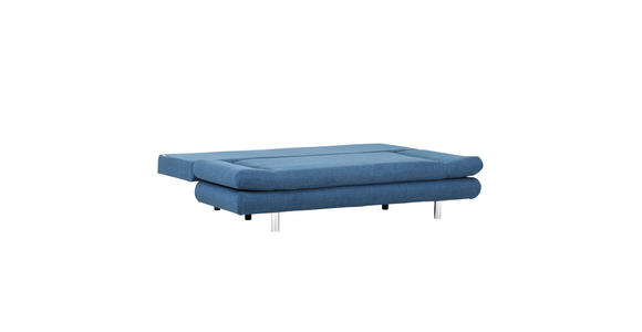 SCHLAFSOFA Flachgewebe Blau - Chromfarben/Blau, Design, Kunststoff/Textil (194/73/91cm) - Xora