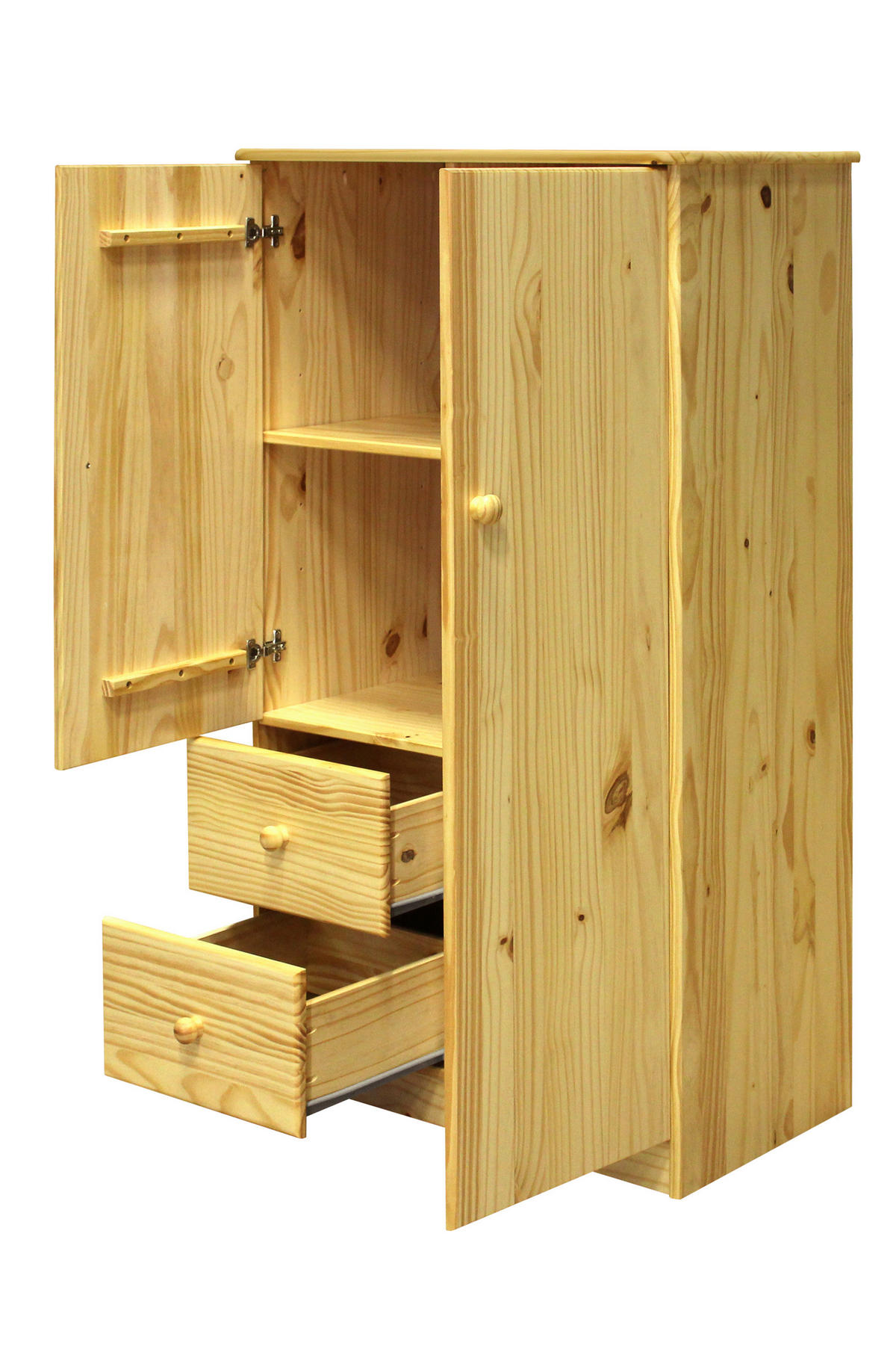 KLEIDERSCHRANK 80/136/43 cm,  in Naturfarben, 2-türig  - Naturfarben, Natur, Holz (80/136/43cm) - Livetastic