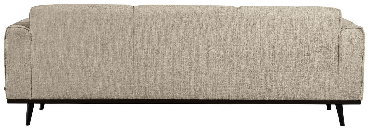 ECKSOFA Statement Naturfarben Samt  inkl.  - Schwarz/Naturfarben, Design, Holz/Textil (274/210cm) - Livetastic