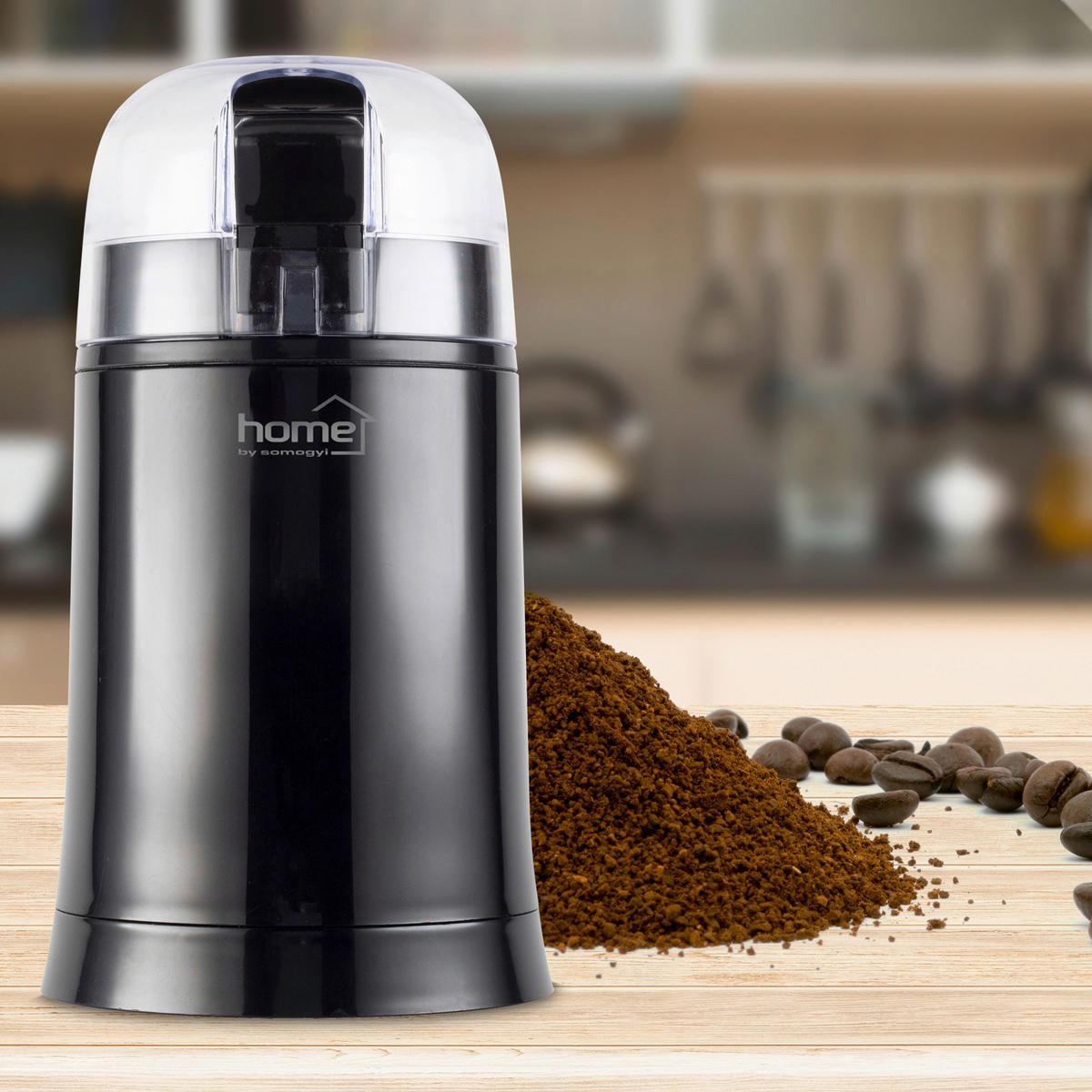 KÁVÉDARÁLÓ - fekete, Modern, műanyag/fém (10,5cm)