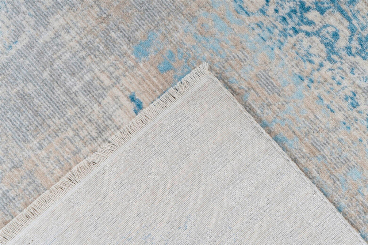 FLACHWEBETEPPICH 120/170 cm Baroque  - Türkis/Grau, Basics, Textil (120/170cm) - Novel