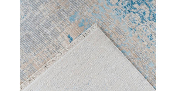 FLACHWEBETEPPICH 120/170 cm Baroque Grau, Türkis  - Türkis/Grau, Basics, Textil (120/170cm) - Novel