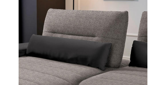 ECKSOFA in Webstoff Graubraun  - Graubraun/Schwarz, KONVENTIONELL, Textil/Metall (191/273cm) - Carryhome