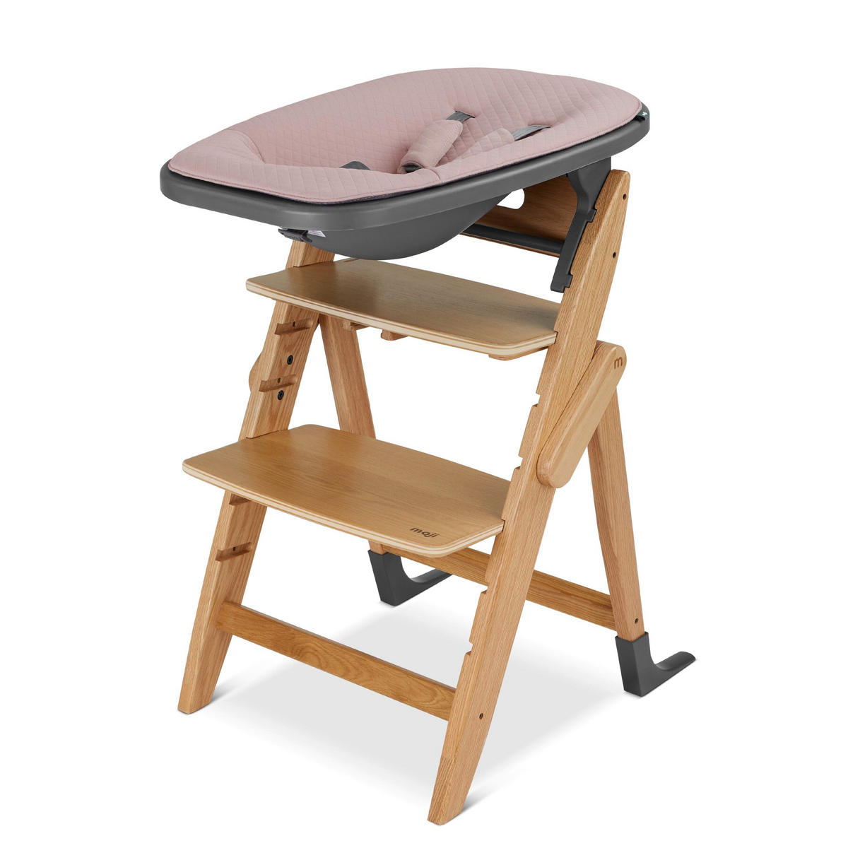 BEBI NOSILJKA ZA HRANILICU  Yippy  - tamnosiva/staroružičasta, Osnovno, tekstil/plastika (67/22/44cm) - moji