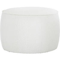 HOCKER in Textil Weiß  - Weiß, Trend, Textil (60,5/40/60,5cm) - Xora