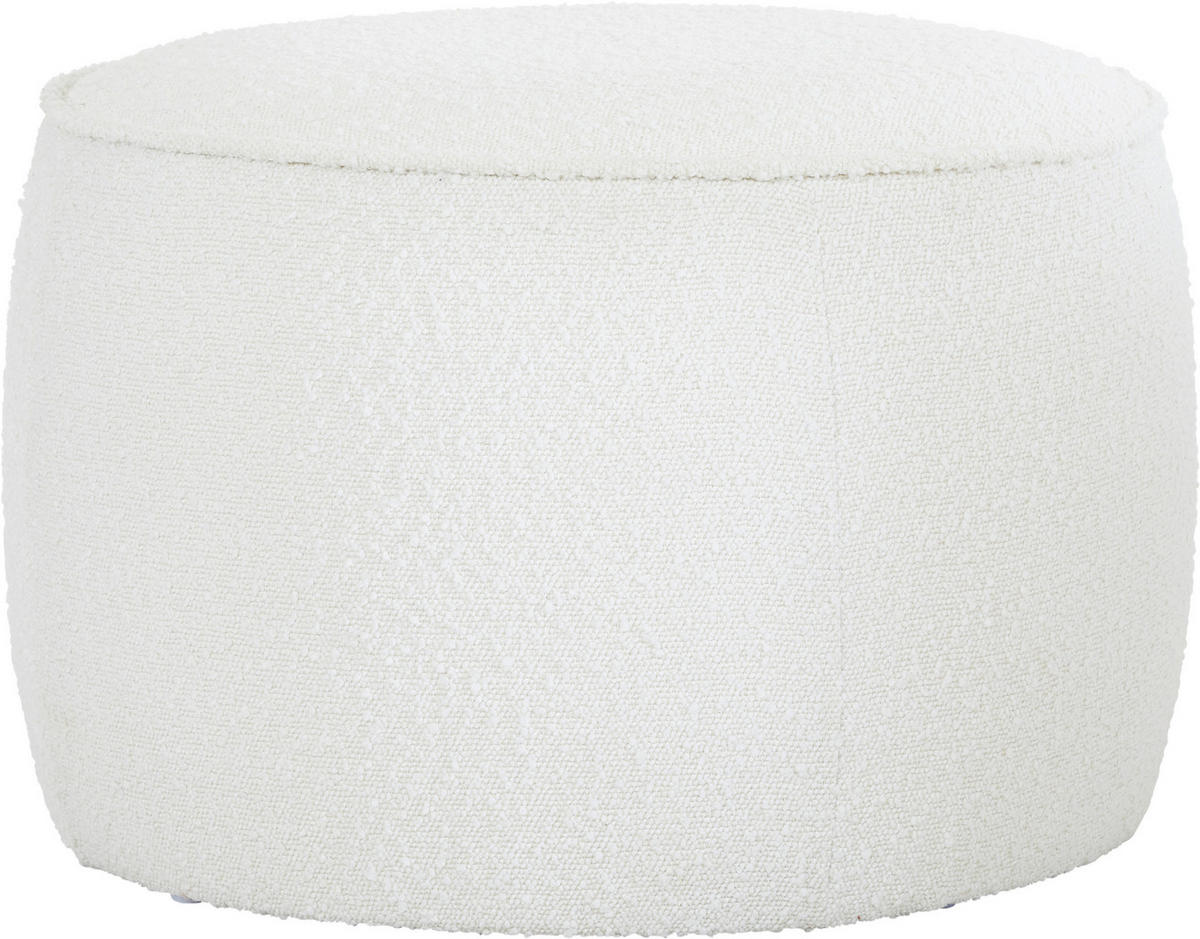 HOCKER in Textil Weiß  - Weiß, Trend, Textil (60,5/40/60,5cm) - Xora