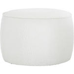 HOCKER in Textil Weiß  - Weiß, Trend, Textil (60,5/40/60,5cm) - Xora