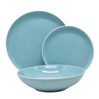 TAFELSERVICE Nerea 12-teilig  - Pastellblau, Basics, Keramik - Echtwerk