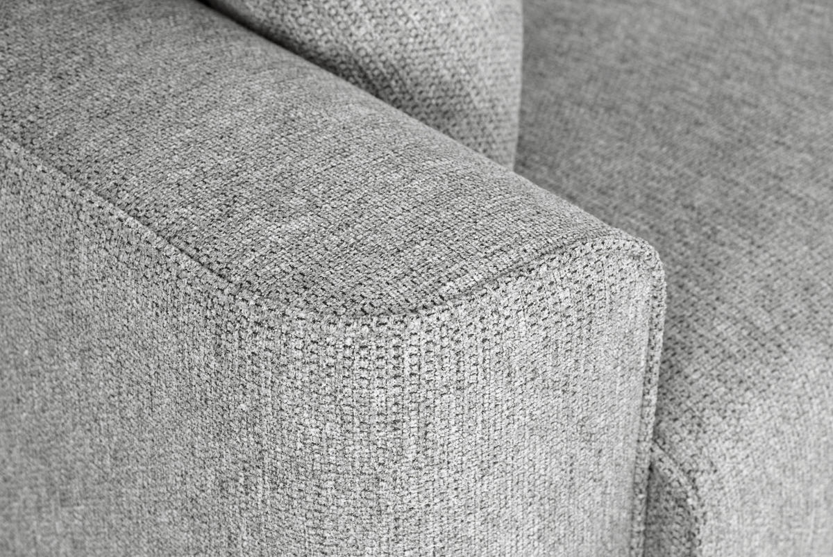 SCHLAFSOFA in Textil Hellgrau  - Hellgrau/Schwarz, Design, Kunststoff/Textil (205/83/100cm) - Livetastic