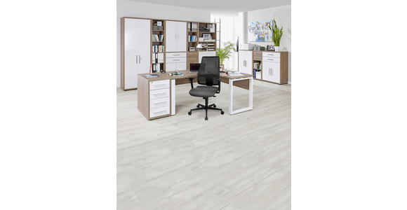 ANSTELLCONTAINER 43,8/75,6/80 cm - Silberfarben/Trüffeleichefarben, KONVENTIONELL, Holzwerkstoff/Kunststoff (43,8/75,6/80cm) - Voleo