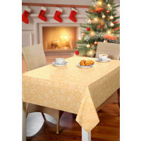 TISCHDECKE Milano Kunststoff Beige 130/160 cm  - Beige, Basics, Kunststoff (130/160cm) - Esposa