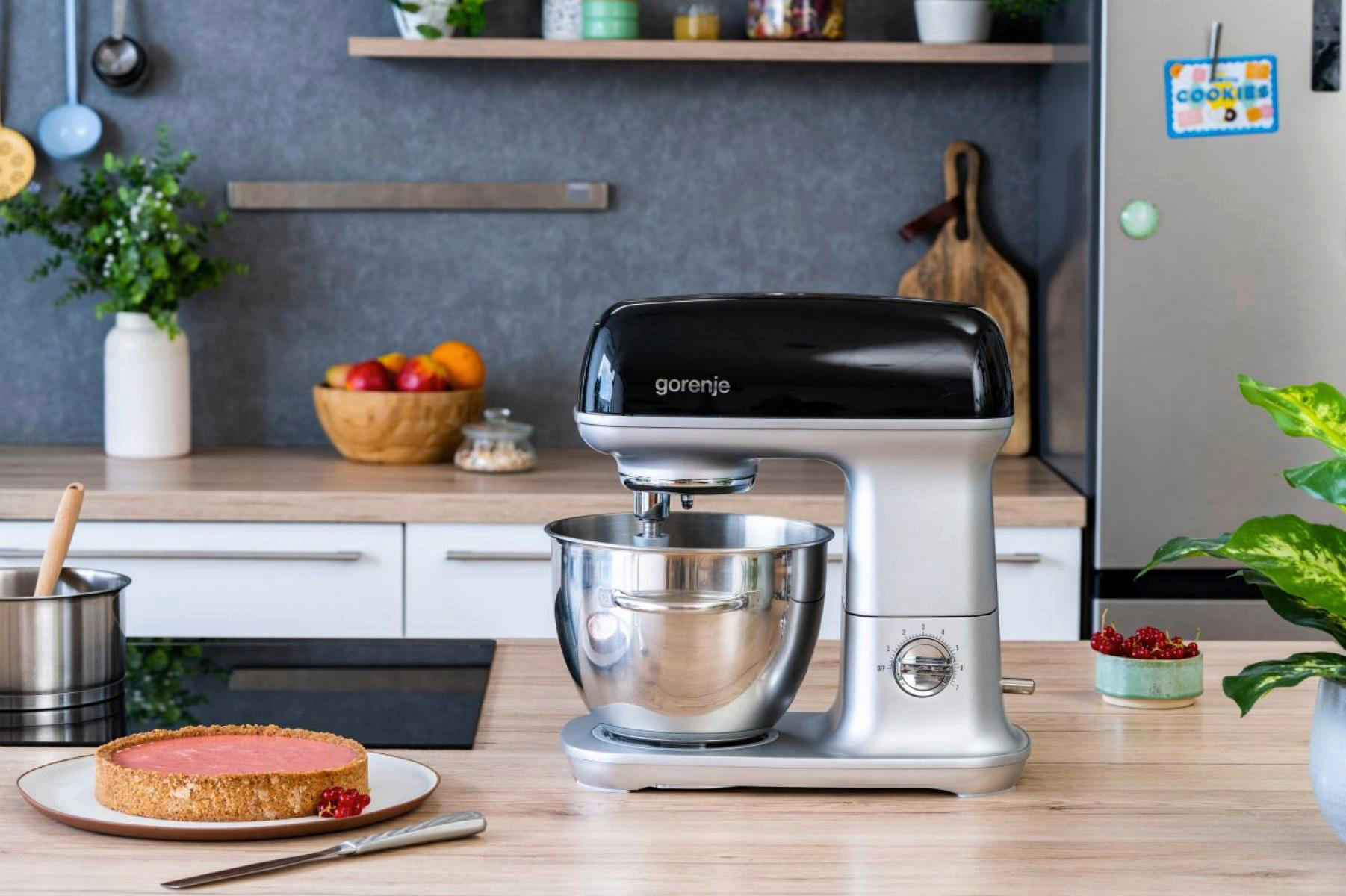 KÜCHENMASCHINE MMC1000RLBK  - Edelstahlfarben/Schwarz, MODERN, Kunststoff/Metall (36/37,2/27cm) - Gorenje