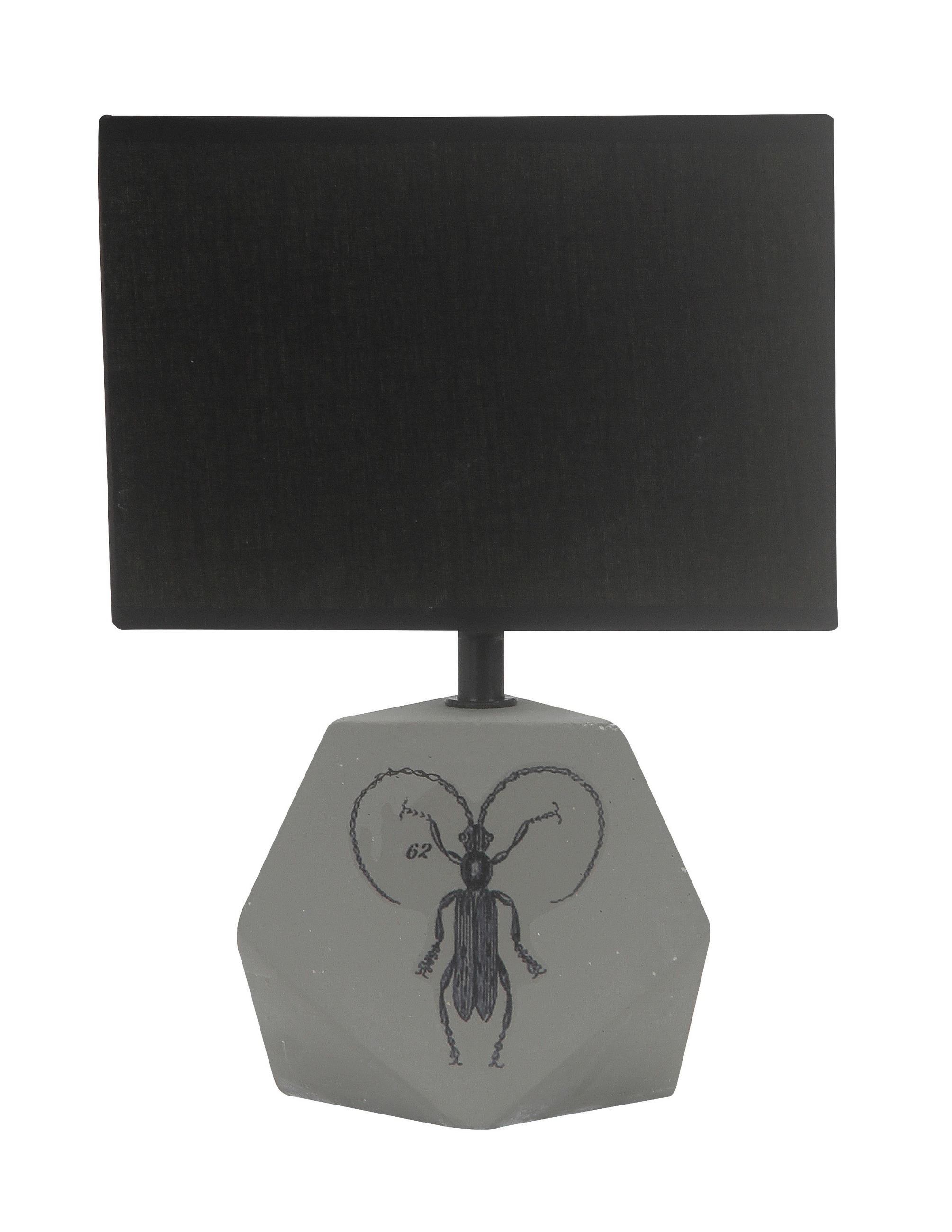 XXXLutz Tischleuchte Grau 19x27x12 cm