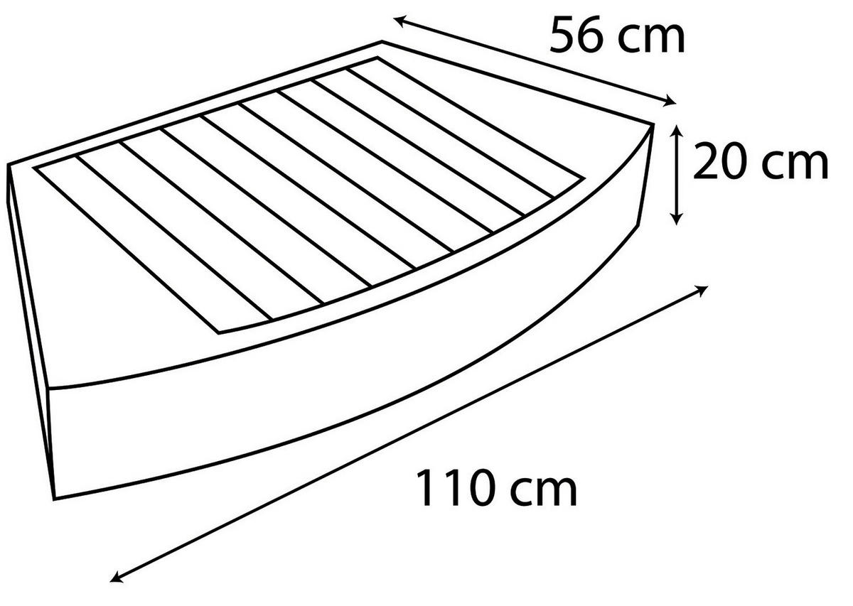 WHIRLPOOL NETSPA OCTOPUS 290/73 cm  - Schwarz, Basics, Leder/Kunststoff (290/73cm)