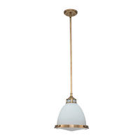 HÄNGELEUCHTE 32.4/42 cm    - Messingfarben, Konventionell, Glas/Metall (32.4/42cm) - Elstead Lighting