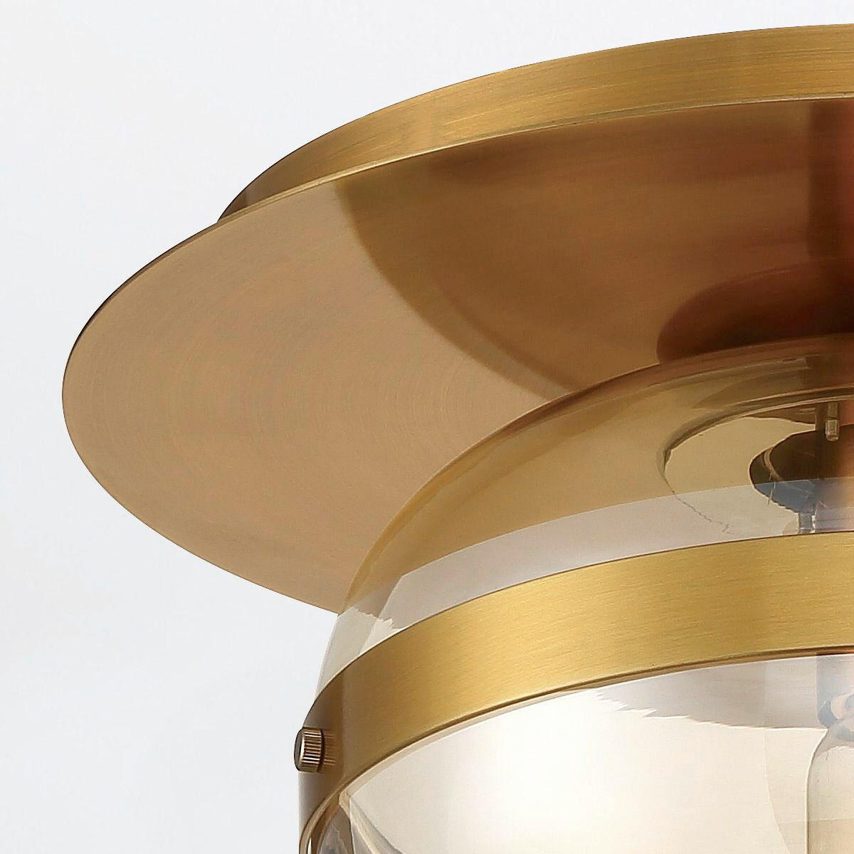 DECKENLEUCHTE  25/19 cm    - Messingfarben, Konventionell, Glas/Metall (25/19cm) - Elstead Lighting