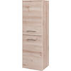 MIDISCHRANK 40/130/35 cm  - Chromfarben/Buchefarben, KONVENTIONELL, Holzwerkstoff/Metall (40/130/35cm) - Xora