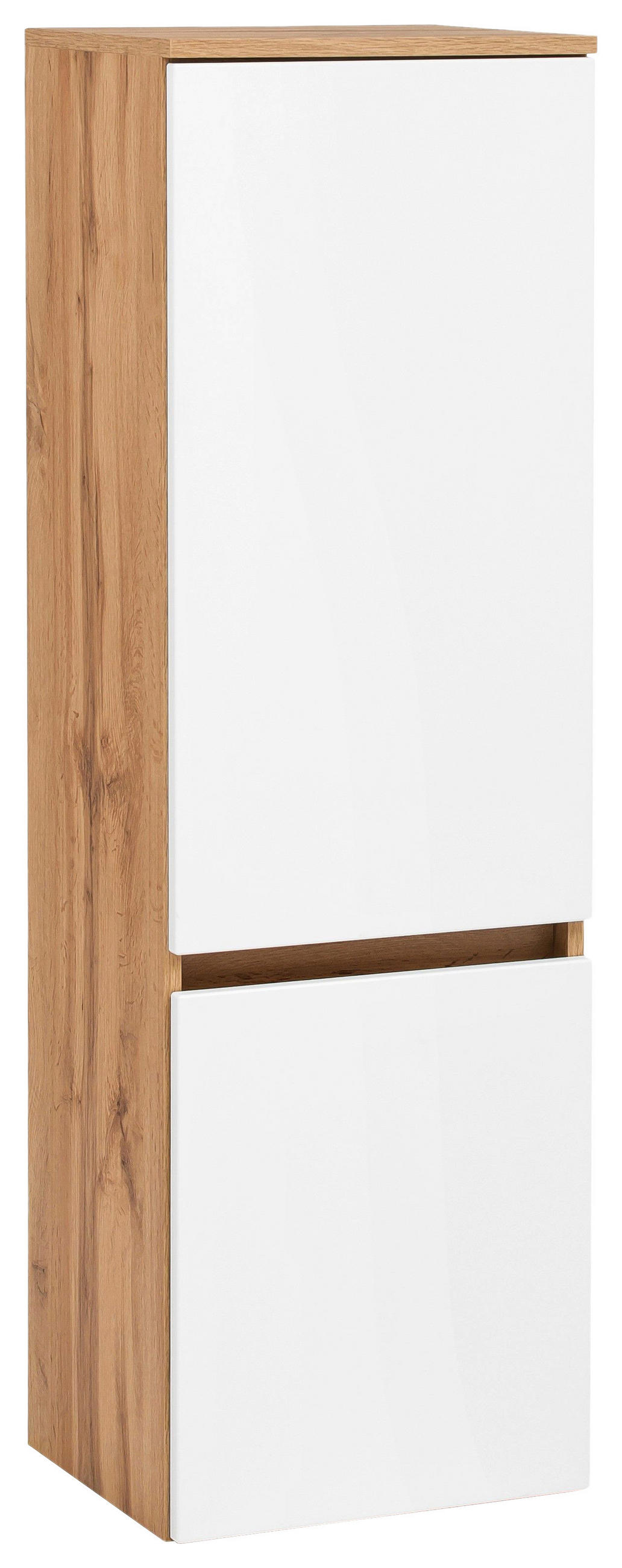 MIDISCHRANK 40/130/35 cm  - Weiss/Eichefarben, Konventionell, Holzwerkstoff/Kunststoff (40/130/35cm) - Held