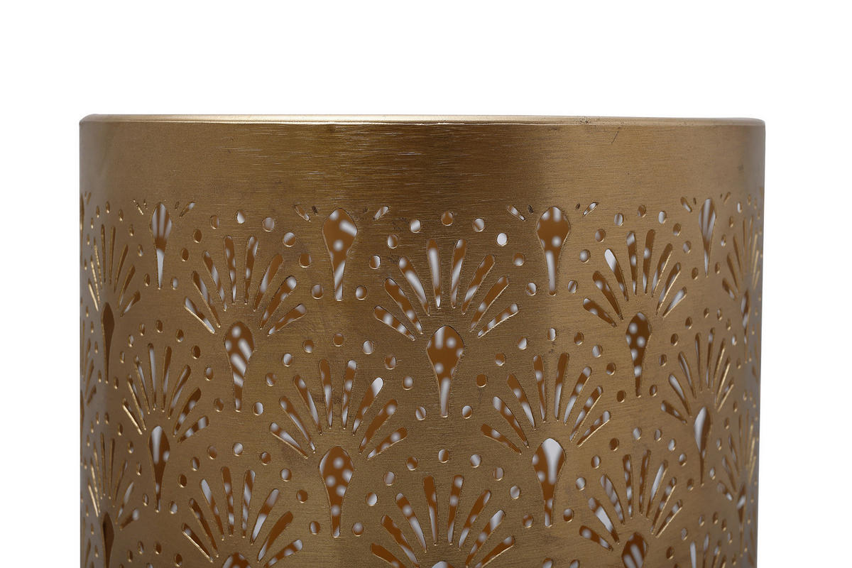 BODENVASE 60 cm  - Hellrosa/Goldfarben, Trend, Metall (20/60cm) - Kayoom