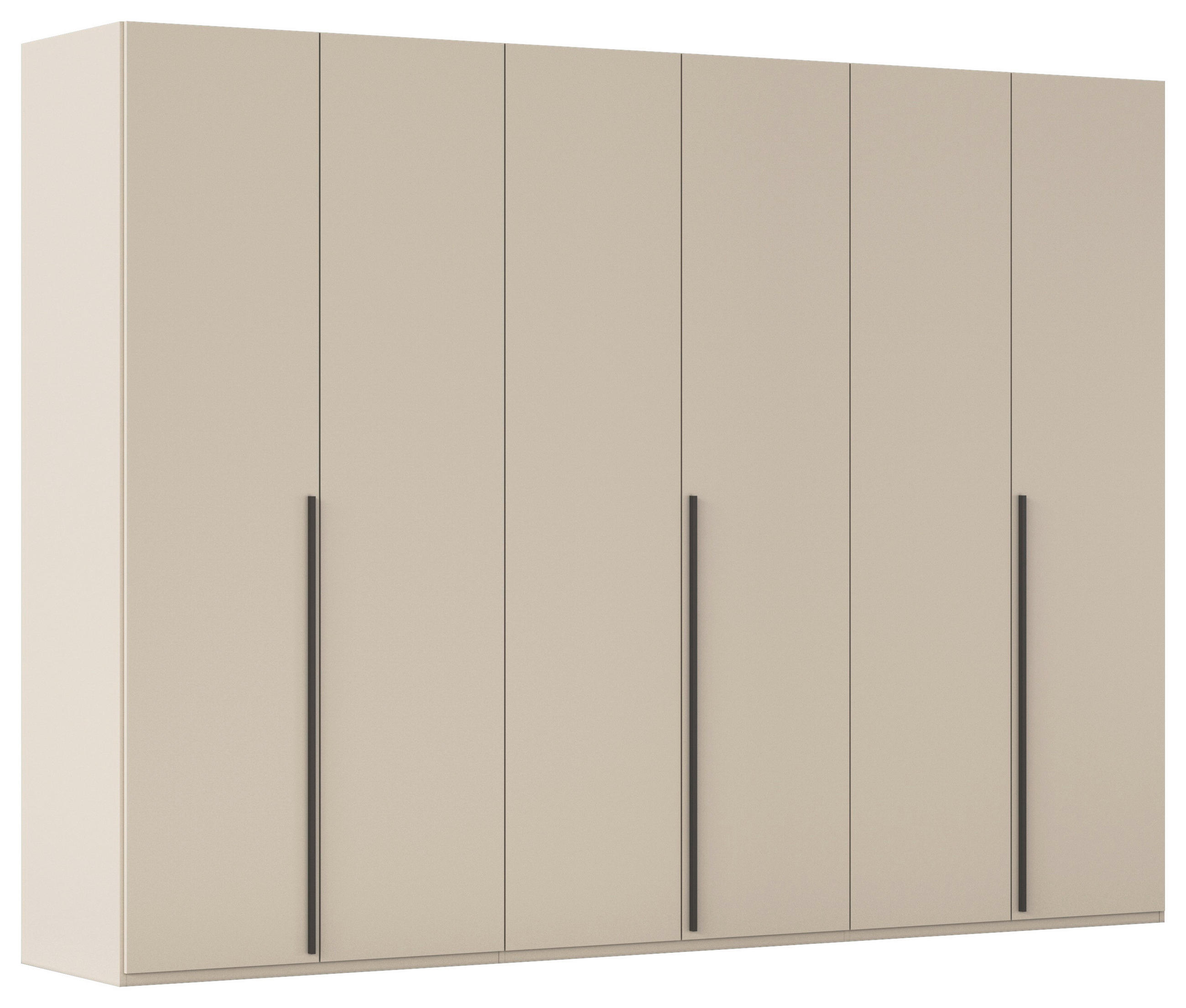 DREHTÜRENSCHRANK 301/223/60 cm 6-türig Champagner  - Champagner/Graphitfarben, Design, Holzwerkstoff/Metall (301/223/60cm) - home24