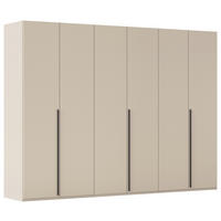 DREHTÜRENSCHRANK 301/223/60 cm 6-türig Champagner  - Champagner/Graphitfarben, Design, Holzwerkstoff/Metall (301/223/60cm) - home24