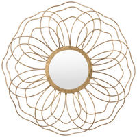 VÄGGSPEGEL 51/51/3,5 cm    - guldfärgad, Trend, metall/glas (51/51/3,5cm) - Xora