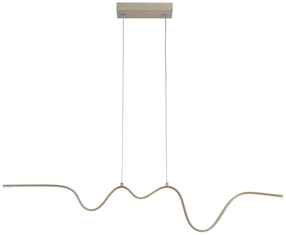 HÄNGELEUCHTE 100/8/120 cm   - Sandfarben, Trend, Kunststoff/Metall (100/8/120cm) - Collet's Monde