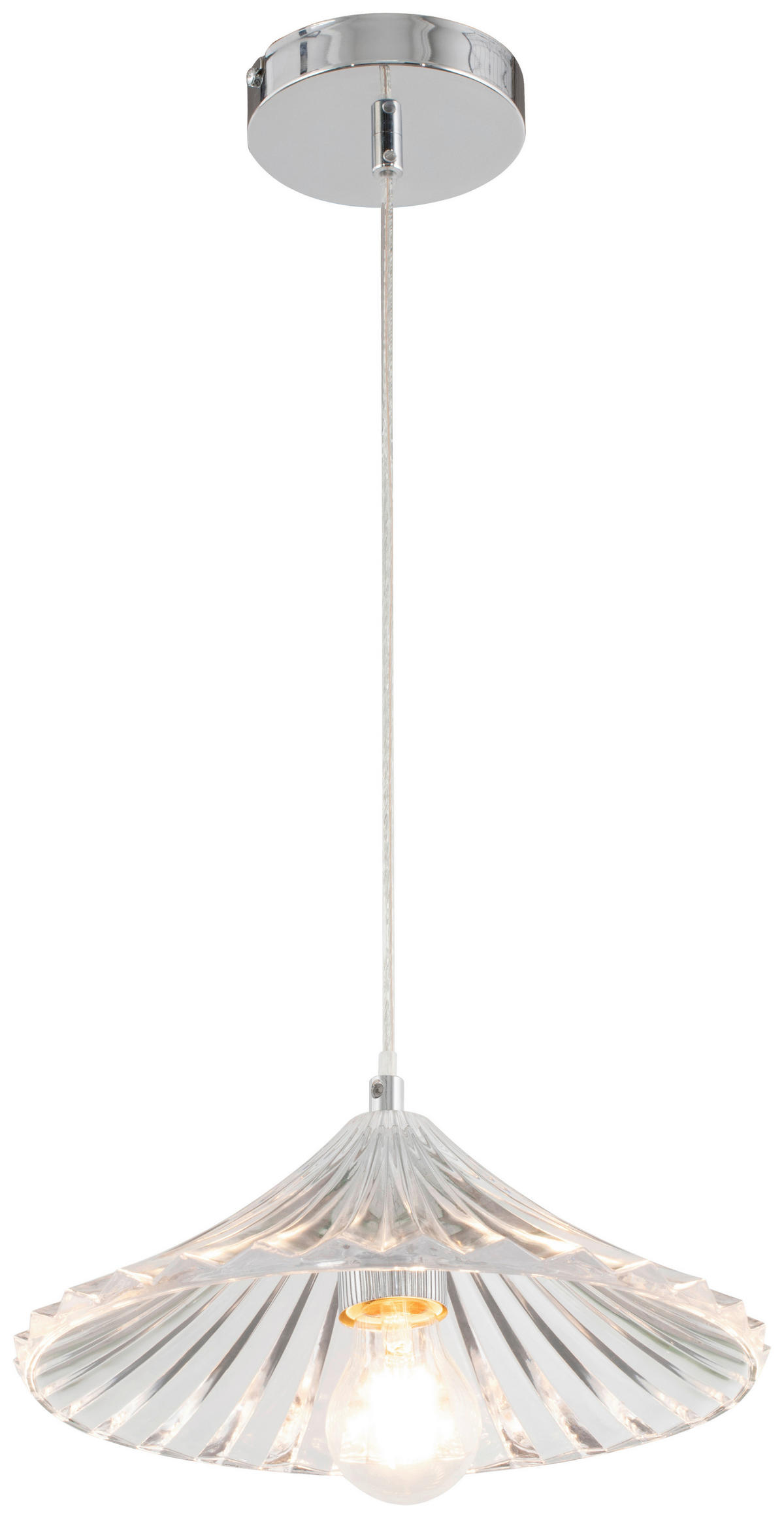 HÄNGELEUCHTE 29/115 cm  - Klar, Trend, Glas/Metall (29/115cm) - Novel