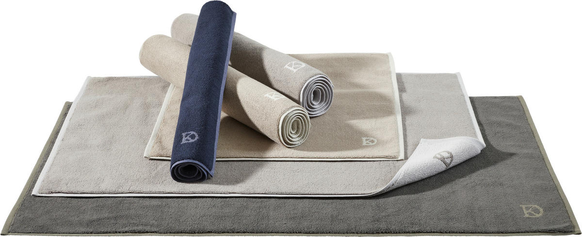 BADEMATTE Hellgrau 60/60 cm  - Hellgrau, Basics, Textil (60/60cm) - Dieter Knoll