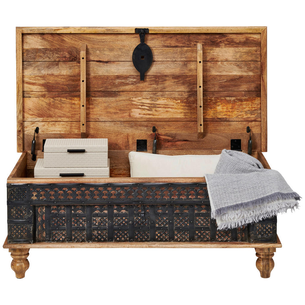 MĂSUțĂ DE CAFEA lemn metal 120/60/45 cm