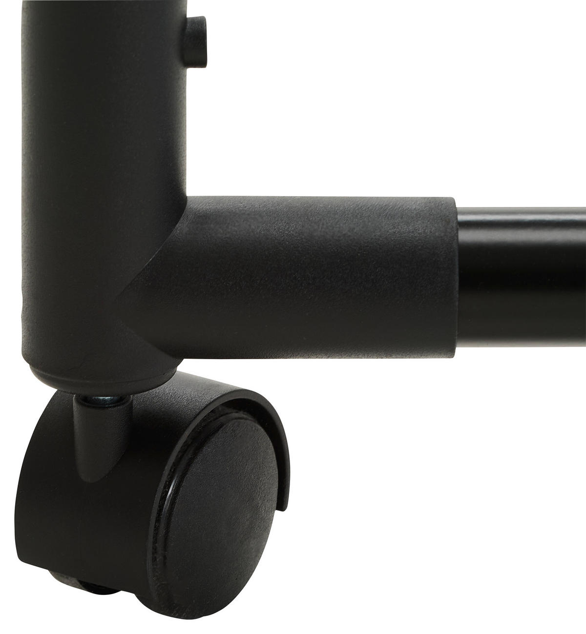 GURULÓS RUHAÁLLVÁNY fekete, krómszínű 92/99/167/48 cm   - krómszínű/fekete, Basics, műanyag/fém (92/99/167/48cm) - Boxxx