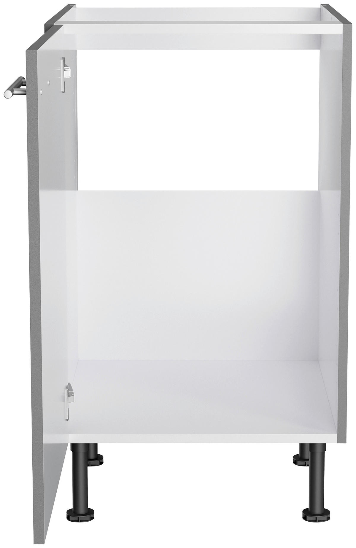 ECKKÜCHE 270/200 cm  in Grau  - Edelstahlfarben/Anthrazit, Basics, Holzwerkstoff/Metall (270/200cm) - Optifit