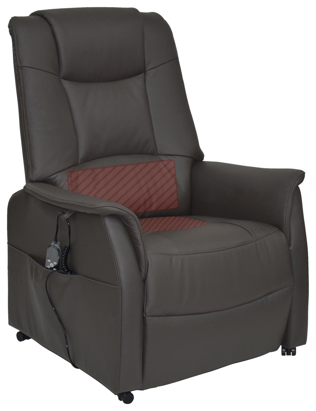 TV-FOTEL - barna/fekete, Konventionell, műanyag/textil (77/109-85/87-158cm) - Cantus