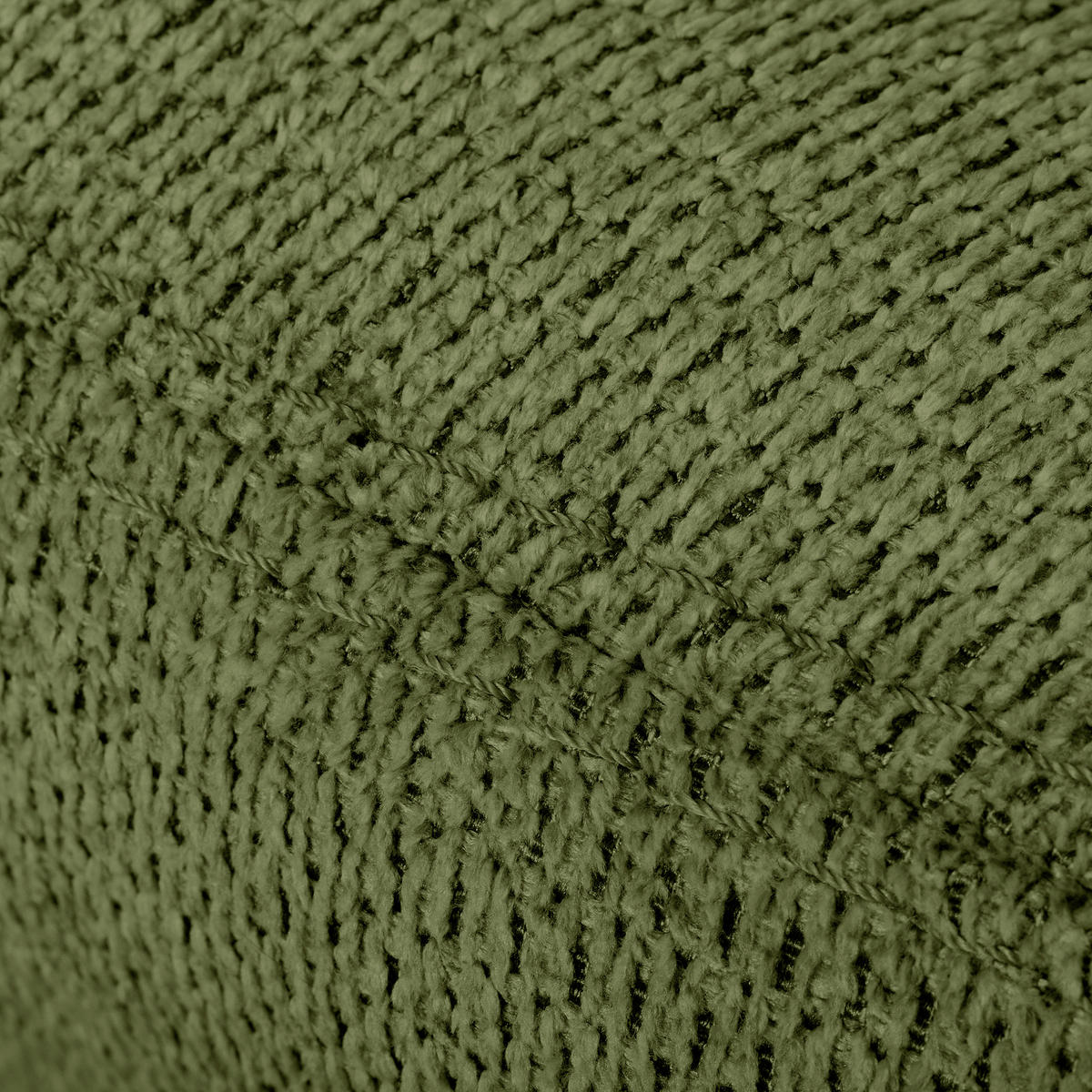 SESSEL in Chenille Grün  - Schwarz/Grün, Design, Textil/Metall (67/87/74cm) - Livetastic