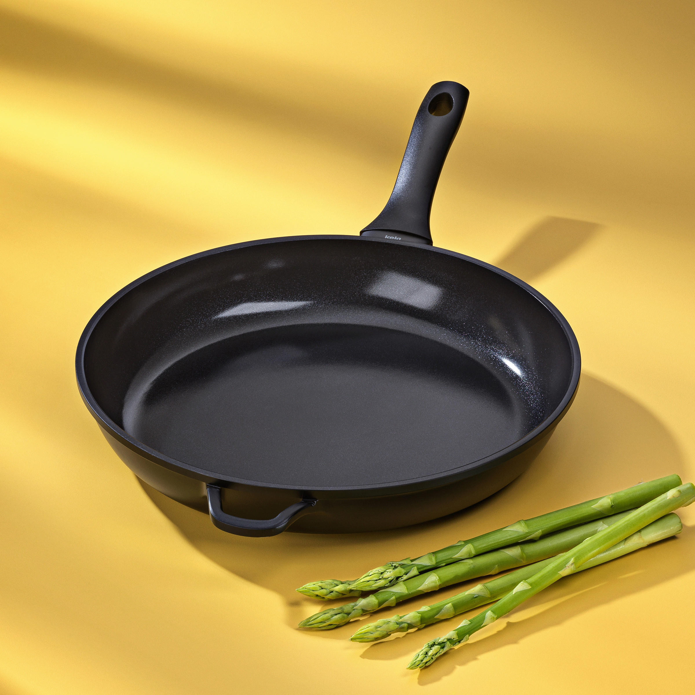 BRATPFANNE  - Schwarz, KONVENTIONELL, Metall (32/6cm) - Kela