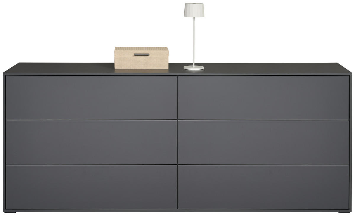 REGALELEMENT 179,1/72,6/40 cm Graphitfarben  179,1/72,6/40 cm  - Graphitfarben, Design, Holzwerkstoff (179,1/72,6/40cm) - home24