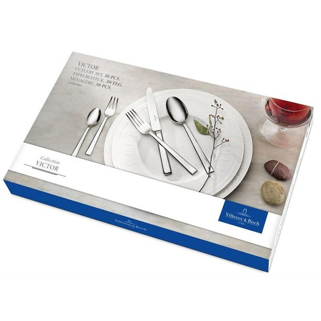Thumbnail - Villeroy & Boch Besteckset Victor, Metall, 30-teilig, Essen & Trinken, Besteck, Besteck-Sets