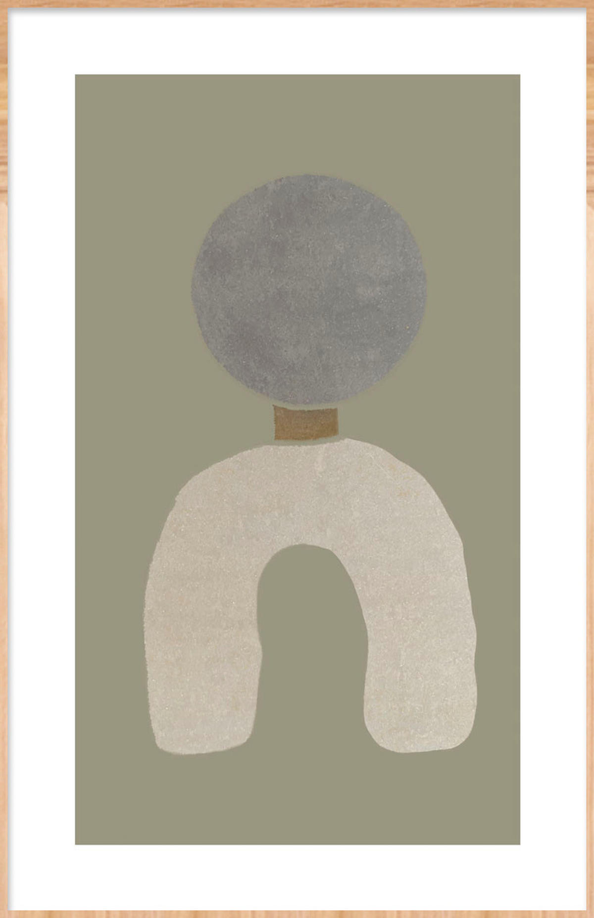 BILD Abstraktes  - Beige/Naturfarben, Basics, Holz/Kunststoff (98/148/10cm)