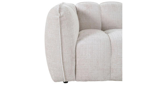 ECKSOFA in Chenille Creme  272/172 cm  - Creme/Schwarz, KONVENTIONELL, Kunststoff/Textil (272/172cm) - Carryhome