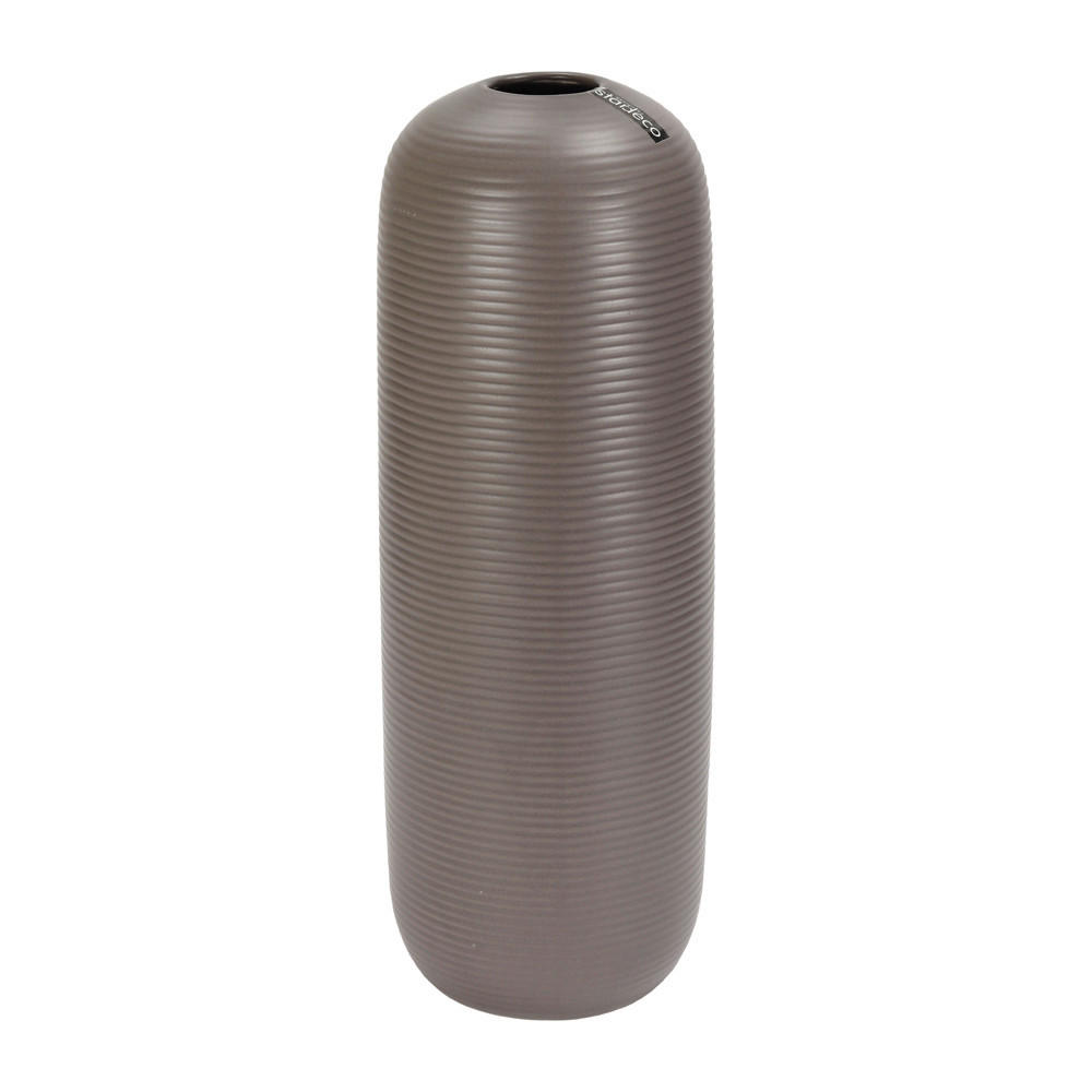 VÁZA, keramika, 45 cm - světle hnědá, Basics, keramika (16/45/16cm)