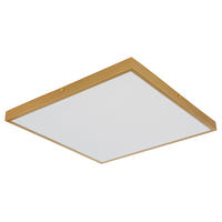 STROPNÉ LED SVIETIDLO, 45/46/3 cm - opálová/mosadzná, Konventionell, kov/plast (45/46/3cm) - Globo