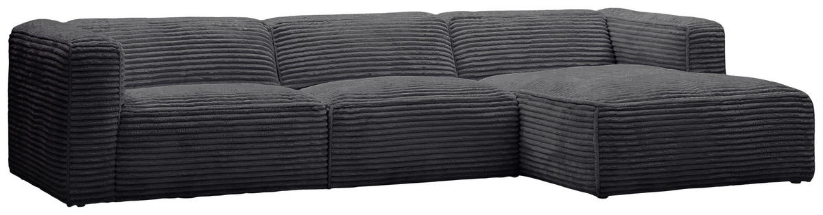 Freisteller von Stylife ECKSOFA FEBE Schwarz Cord.