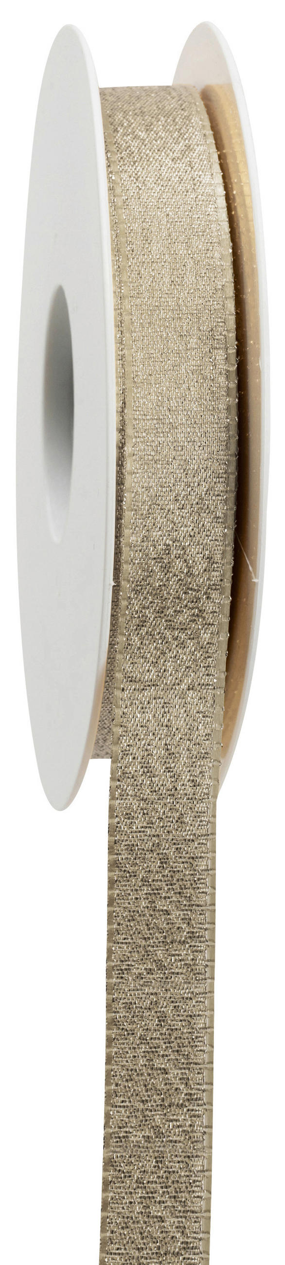 GESCHENKBAND  - Goldfarben, Trend, Textil (8,5/8,5/1,9cm)