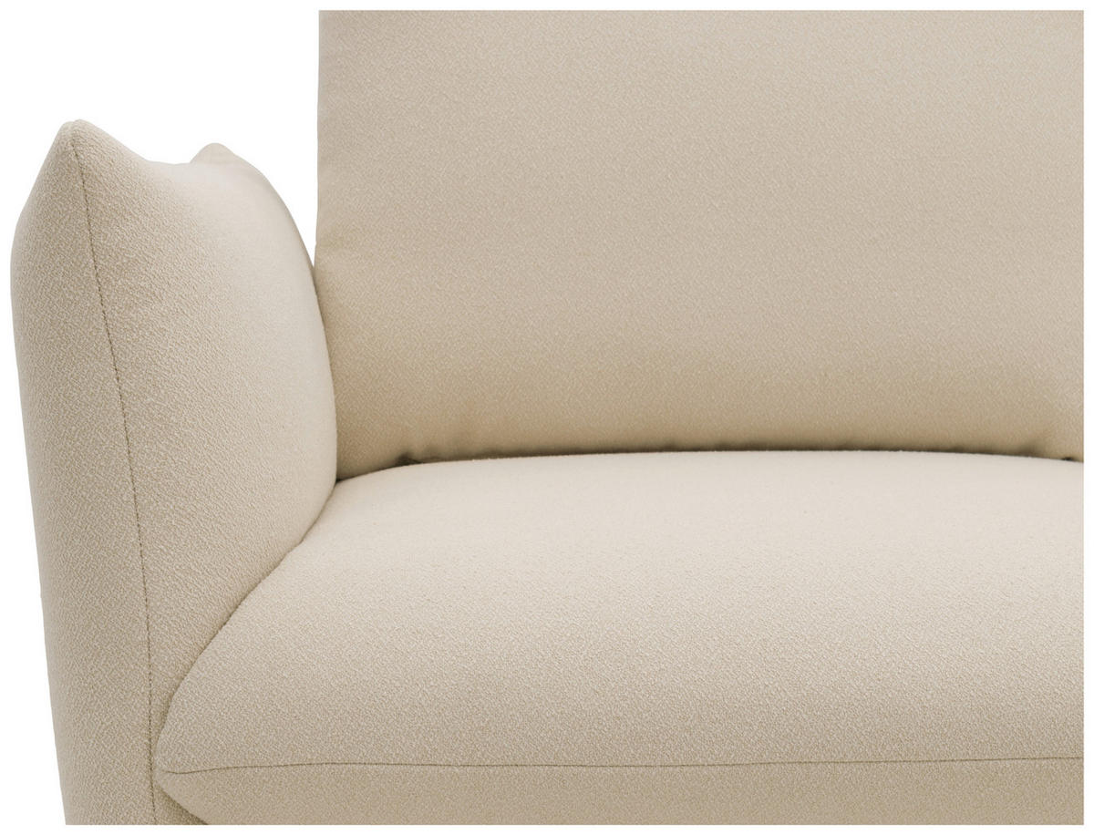 2-SITZER-SOFA in Mikrofaser Creme  - Creme, Design, Textil (180/100/97cm) - LOOKS by W.Joop