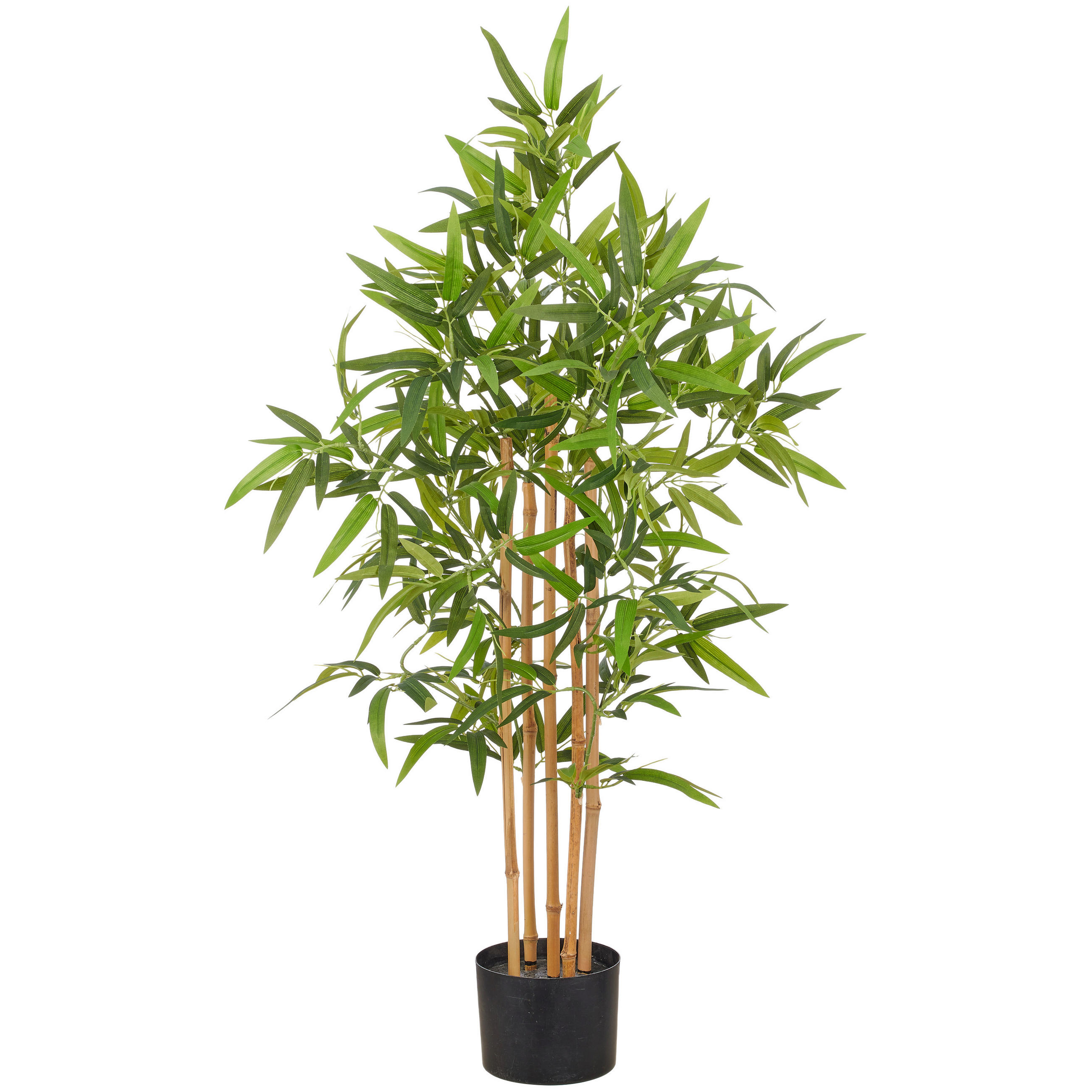 KUNSTPFLANZE Bambus 100 cm  - Schwarz/Braun, Basics, Kunststoff (100cm)