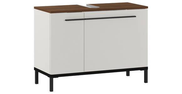 WASCHBECKENUNTERSCHRANK 80/59/34 cm - Kaschmir/Nussbaumfarben, MODERN, Holzwerkstoff/Metall (80/59/34cm) - Xora