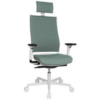 DREHSTUHL Flachgewebe Schwarz, Weiß, Pastellgrün  - Pastellgrün/Schwarz, MODERN, Kunststoff/Textil (48/105-115/48-55cm) - Topstar