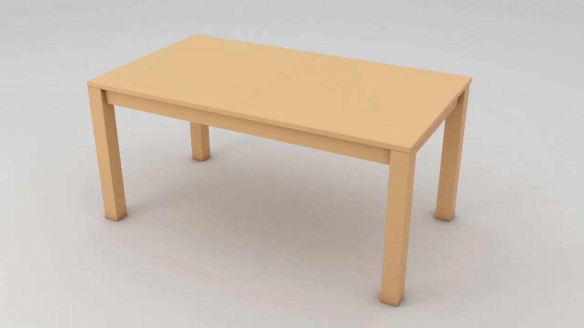 ESSTISCH Weiß, Eichefarben rechteckig  ausziehbar  - Eichefarben/Weiß, KONVENTIONELL, Holzwerkstoff (160/90/75cm) - MID.YOU