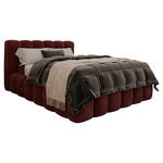 POLSTERBETT Bettkasten Bordeaux 140/200 cm  - Bordeaux/Schwarz, Trend, Kunststoff/Textil (140/200cm) - Esposa
